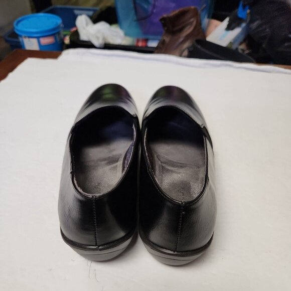 MARBELLA  BLACK SLIP ON CAREER PUMPS SHOES SIZE 9 M - Picture 3 of 7